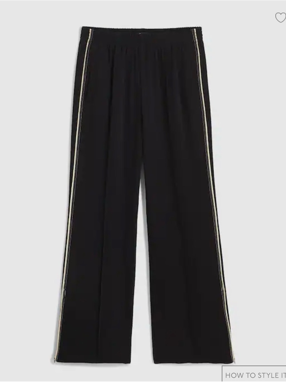 Madewell Pull On Bootcut Track Pants Black Large - Picture 3 of 10